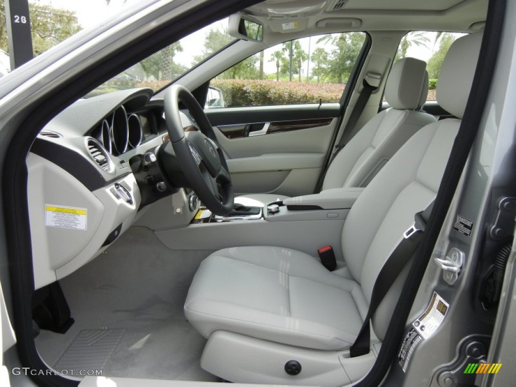 Ash/Black Interior 2013 Mercedes-Benz C 250 Luxury Photo #70225528