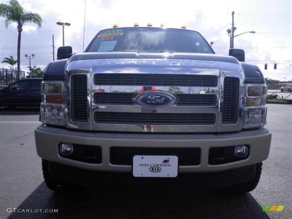 2008 F350 Super Duty King Ranch Crew Cab 4x4 - Forest Green Metallic / Chaparral Brown photo #5