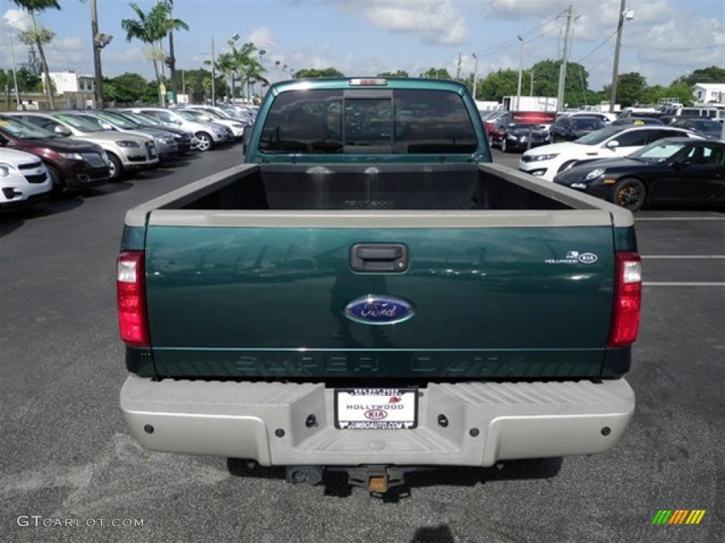 2008 F350 Super Duty King Ranch Crew Cab 4x4 - Forest Green Metallic / Chaparral Brown photo #19