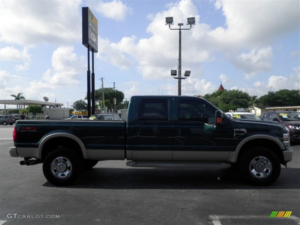 2008 F350 Super Duty King Ranch Crew Cab 4x4 - Forest Green Metallic / Chaparral Brown photo #23