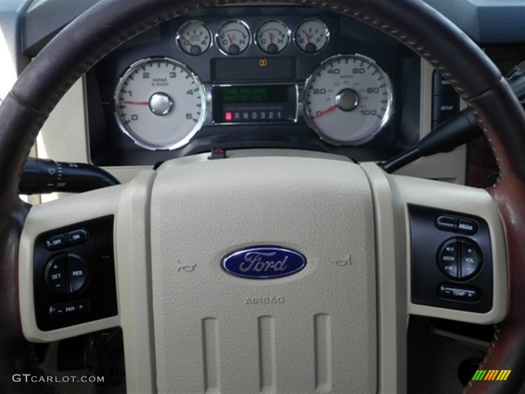 2008 F350 Super Duty King Ranch Crew Cab 4x4 - Forest Green Metallic / Chaparral Brown photo #40