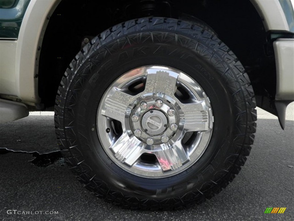 2008 F350 Super Duty King Ranch Crew Cab 4x4 - Forest Green Metallic / Chaparral Brown photo #45