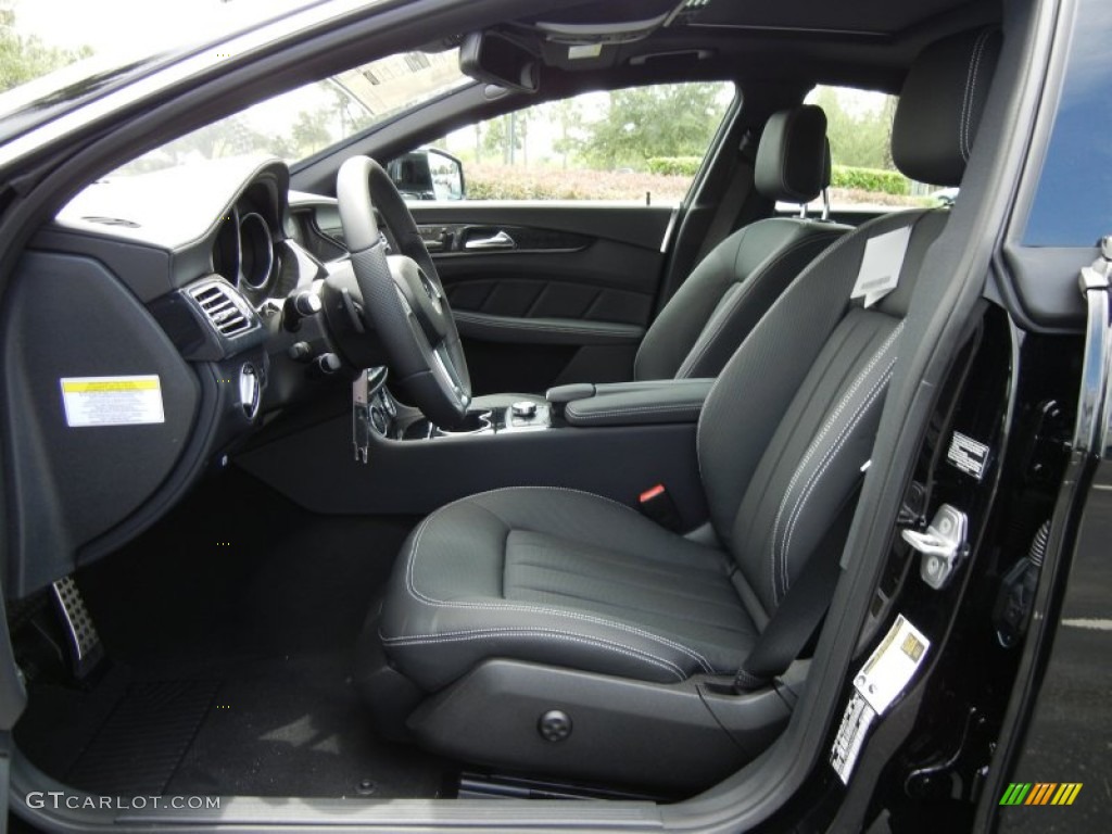 Black Interior 2013 Mercedes-Benz CLS 550 Coupe Photo #70226749