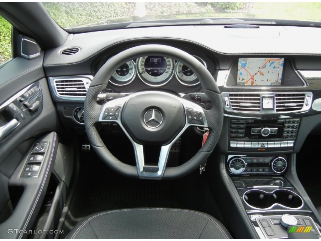 2013 Mercedes-Benz CLS 550 Coupe Black Dashboard Photo #70226776