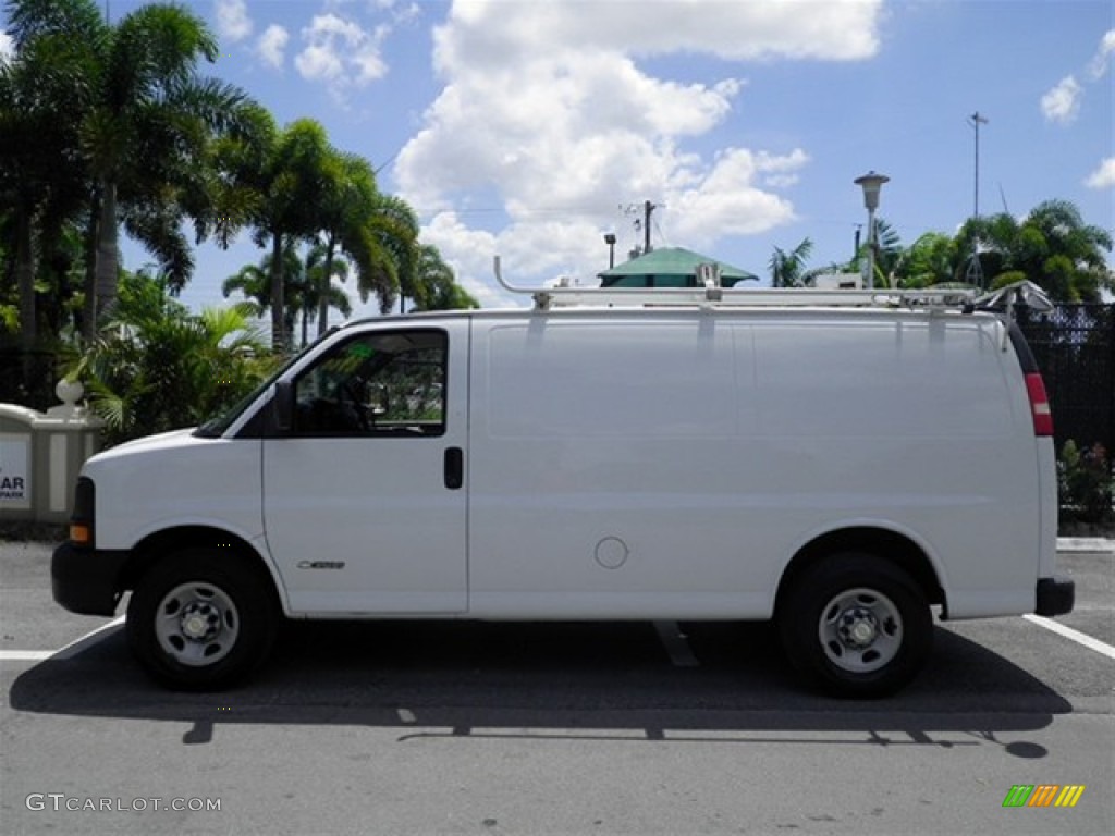 Summit White 2005 Chevrolet Express 3500 Commercial Van Exterior Photo #70227031