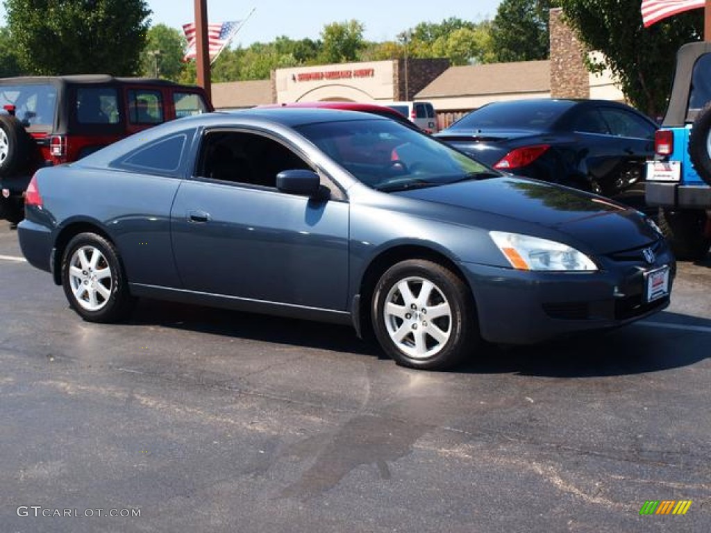 2005 Accord EX V6 Coupe - Graphite Pearl / Black photo #2