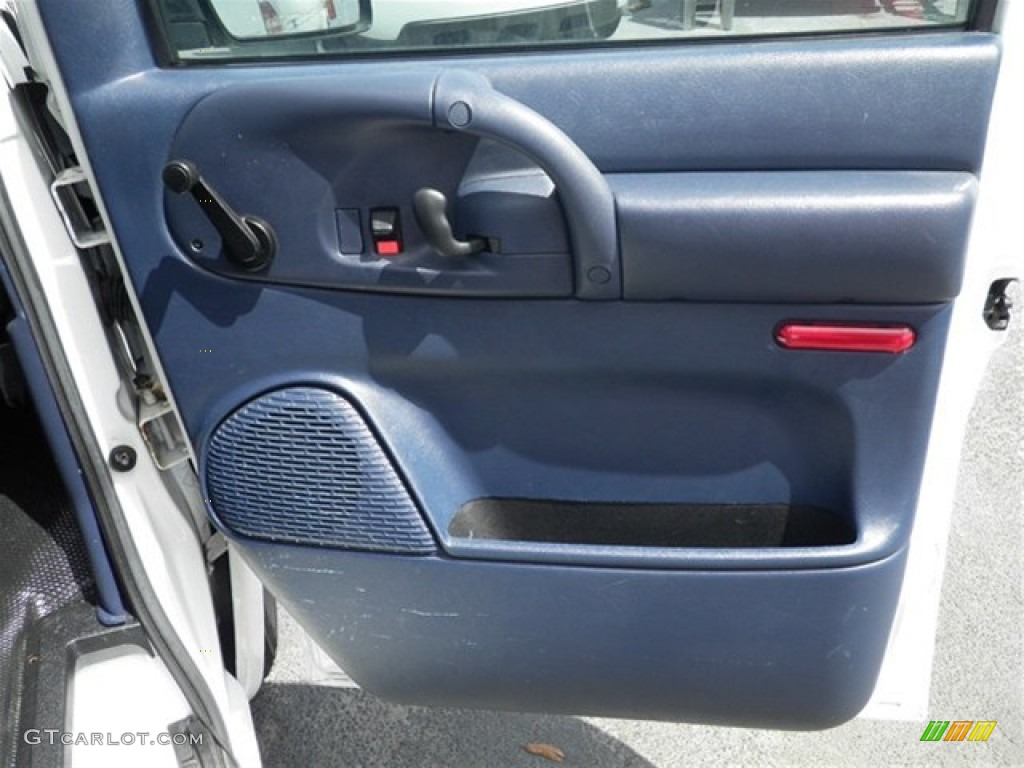 2005 Chevrolet Astro AWD Cargo Van Blue Door Panel Photo #70228632