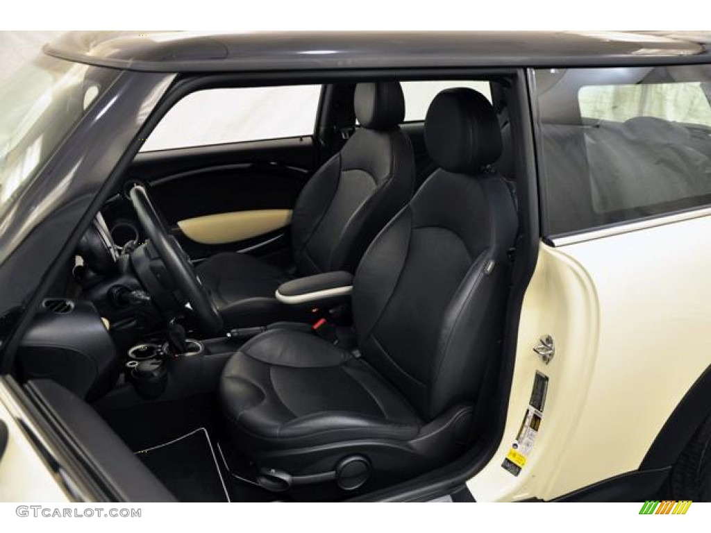 2009 Cooper Hardtop - Pepper White / Punch Carbon Black Leather photo #13