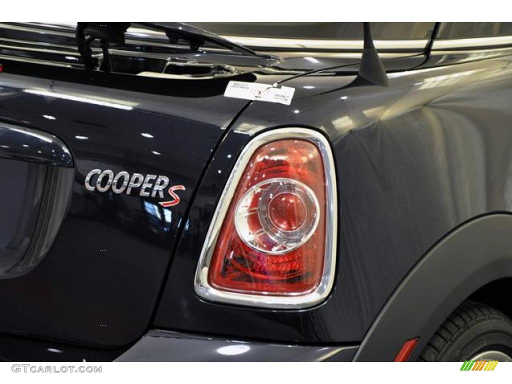 2013 Cooper S Coupe - Reef Blue Metallic / John Cooper Works Black Checkered Cloth photo #2