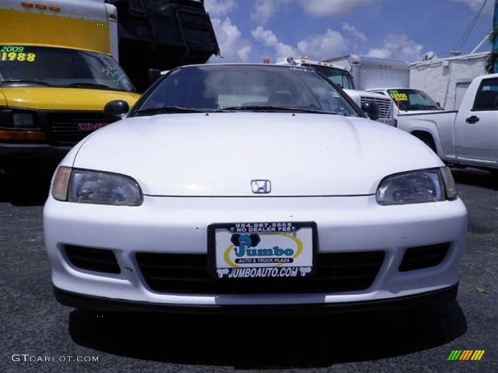 1993 Civic DX Coupe - Frost White / Beige photo #3