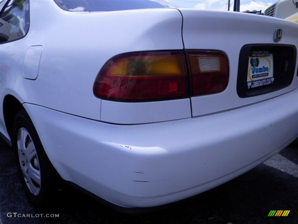 1993 Civic DX Coupe - Frost White / Beige photo #9