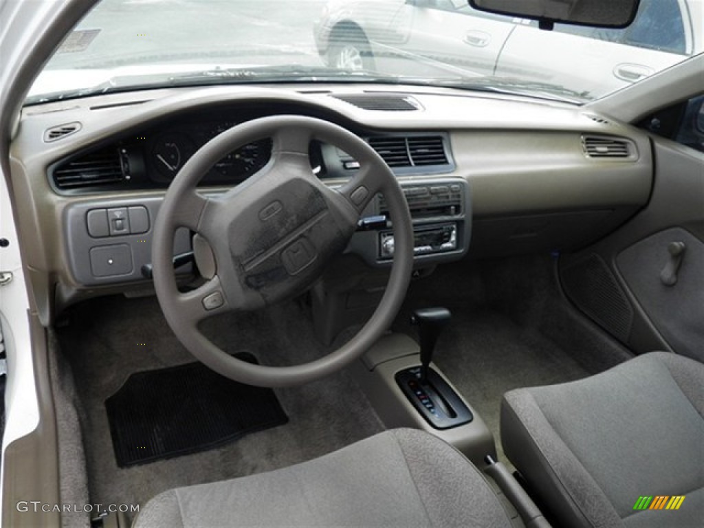 1993 Civic DX Coupe - Frost White / Beige photo #19