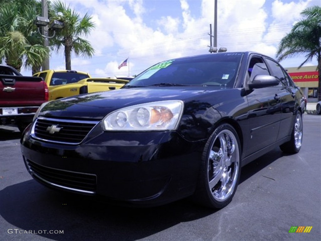 2006 Malibu LS Sedan - Black / Titanium Gray photo #9