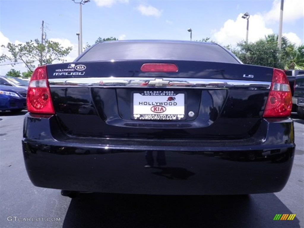 2006 Malibu LS Sedan - Black / Titanium Gray photo #14