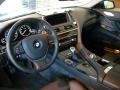 Black Nappa Leather Prime Interior Photo for 2012 BMW 6 Series #70231687