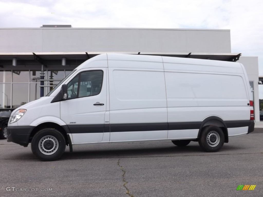 2012 Sprinter 2500 High Roof Extended Cargo Van - Arctic White / Lima Black Fabric photo #1