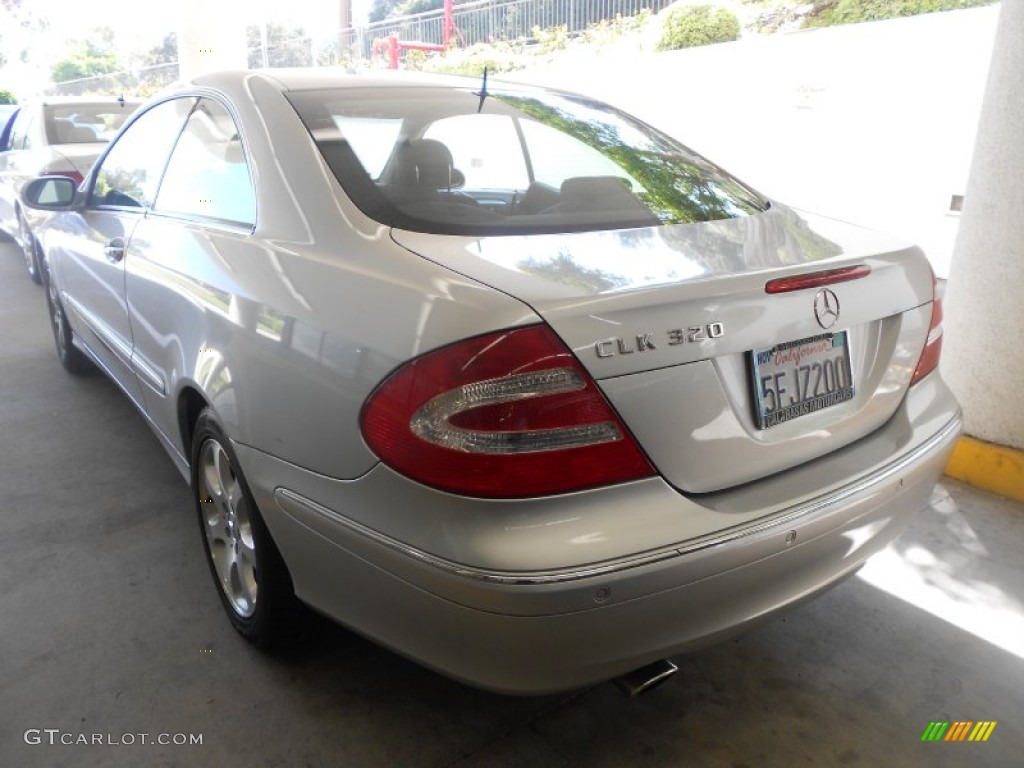 2004 CLK 320 Coupe - Brilliant Silver Metallic / Charcoal photo #7