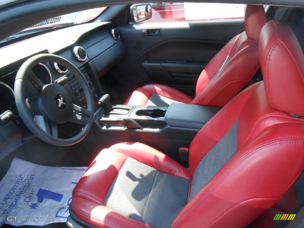 2007 Mustang V6 Deluxe Coupe - Redfire Metallic / Dark Charcoal photo #7