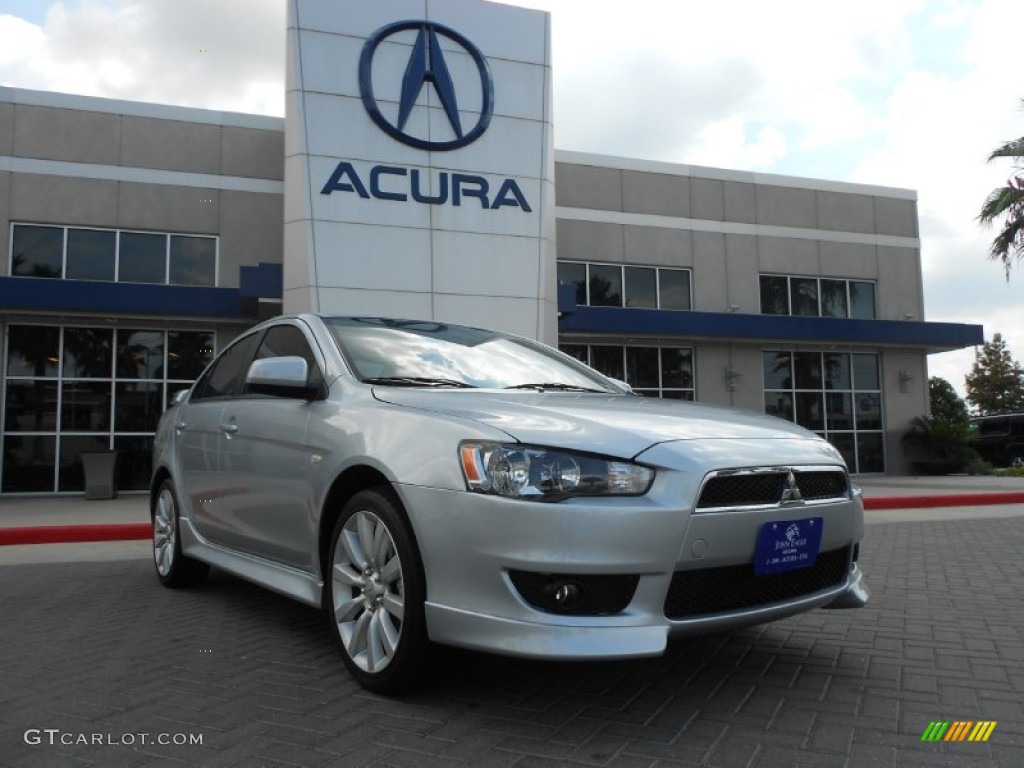 2011 Lancer GTS - Apex Silver Metallic / Black photo #1