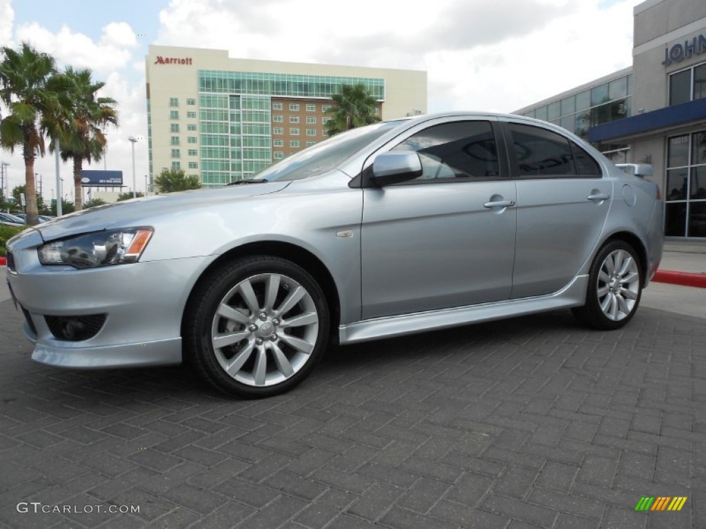 Apex Silver Metallic 2011 Mitsubishi Lancer GTS Exterior Photo #70232788