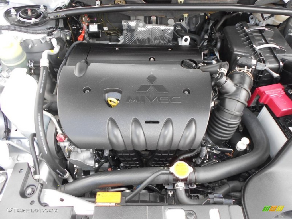 2011 Mitsubishi Lancer GTS 2.4 Liter DOHC 16-Valve MIVEC 4 Cylinder Engine Photo #70232848