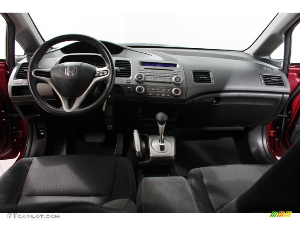 2010 Honda Civic LX-S Sedan Black Dashboard Photo #70233430