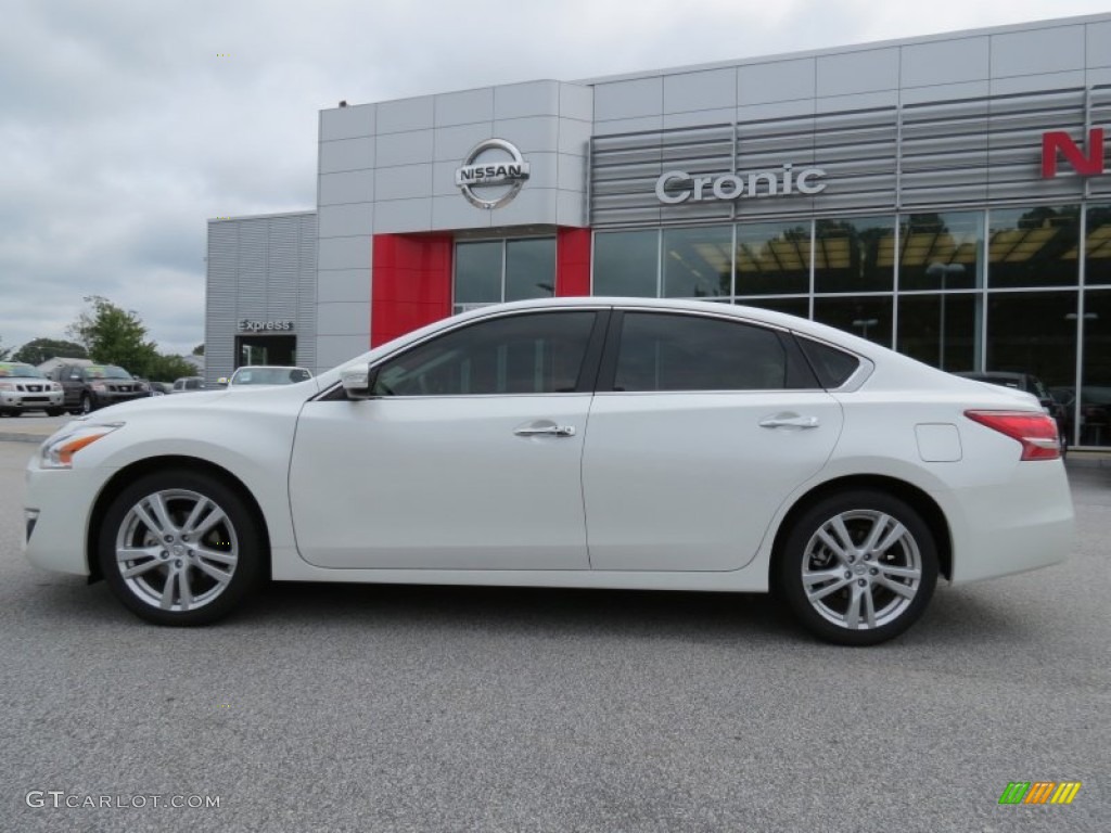 2013 Altima 3.5 SV - Pearl White / Beige photo #2
