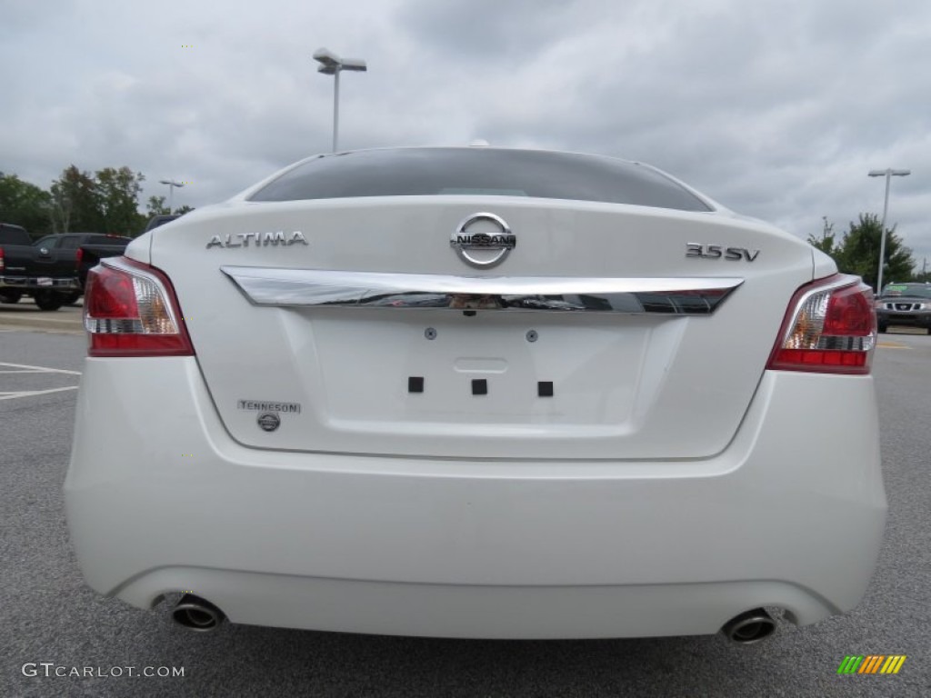 2013 Altima 3.5 SV - Pearl White / Beige photo #4
