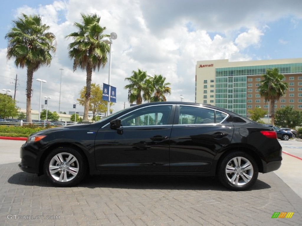Crystal Black Pearl 2013 Acura ILX 1.5L Hybrid Exterior Photo #70234309