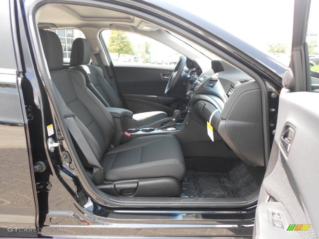 Ebony Interior 2013 Acura ILX 1.5L Hybrid Photo #70234393