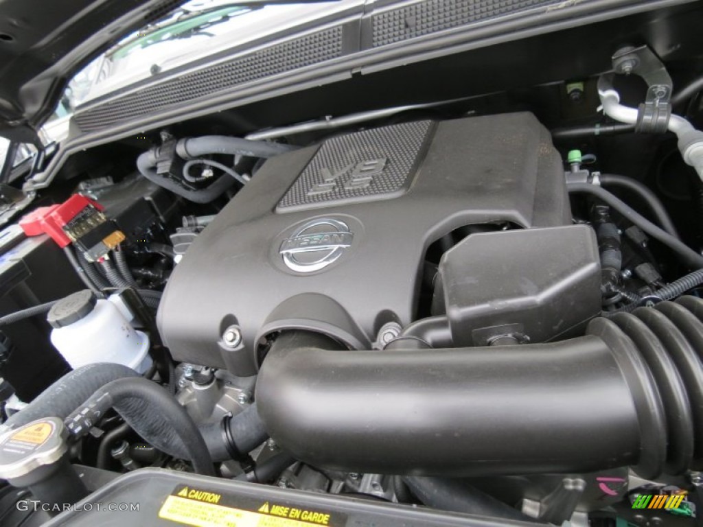 2012 Nissan Titan SL Heavy Metal Chrome Edition Crew Cab Engine Photos