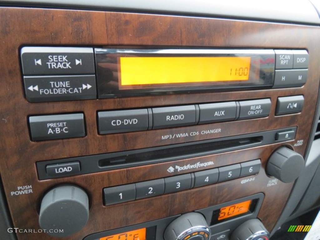 2012 Nissan Titan SL Heavy Metal Chrome Edition Crew Cab Controls Photo #70234450