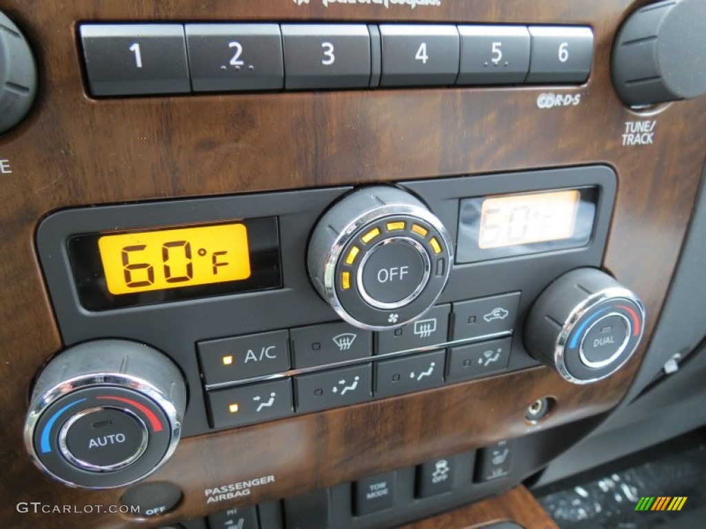 2012 Nissan Titan SL Heavy Metal Chrome Edition Crew Cab Controls Photos