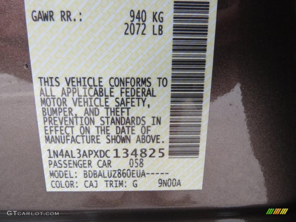 2013 Altima 2.5 SV - Java Metallic / Charcoal photo #18