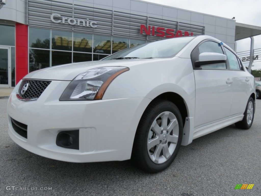 2012 Sentra 2.0 SR - Aspen White / Charcoal photo #1