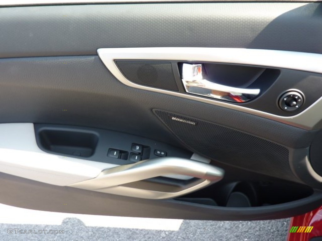 2013 Hyundai Veloster Standard Veloster Model Gray Door Panel Photo #70237091