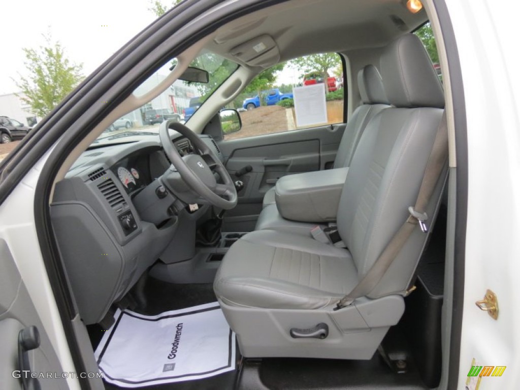 Medium Slate Gray Interior 2007 Dodge Ram 1500 ST Regular Cab Photo #70237546