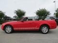 2008 Torch Red Ford Mustang V6 Deluxe Convertible  photo #4