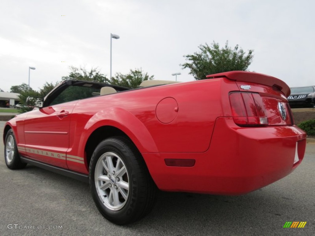 Torch Red 2008 Ford Mustang V6 Deluxe Convertible Exterior Photo #70237702