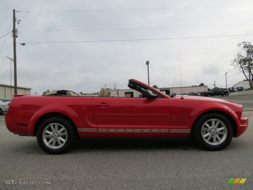 Torch Red 2008 Ford Mustang V6 Deluxe Convertible Exterior Photo #70237729