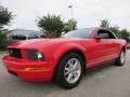2008 Torch Red Ford Mustang V6 Deluxe Convertible  photo #20
