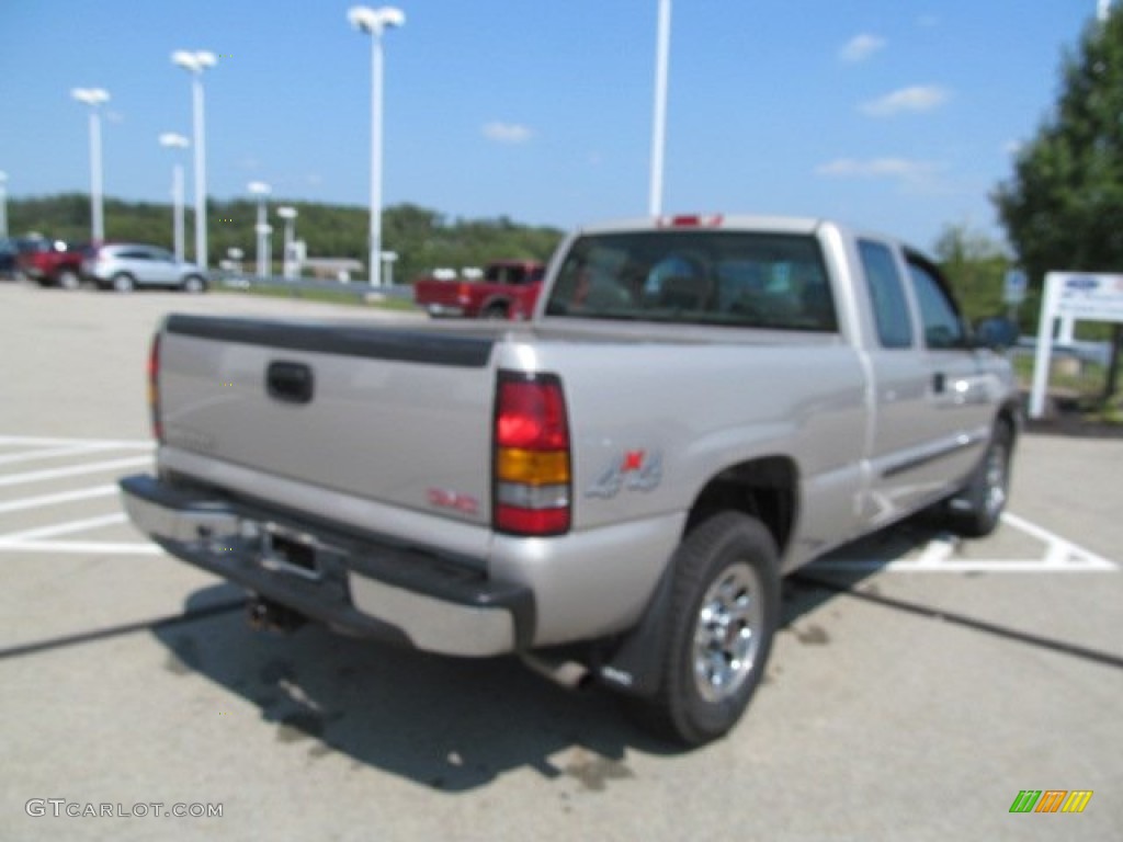 2005 Sierra 1500 Extended Cab 4x4 - Silver Birch Metallic / Dark Pewter photo #9