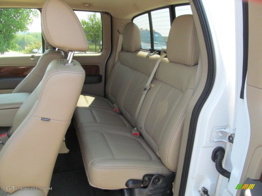 2010 F150 Lariat SuperCab 4x4 - Oxford White / Tan photo #13