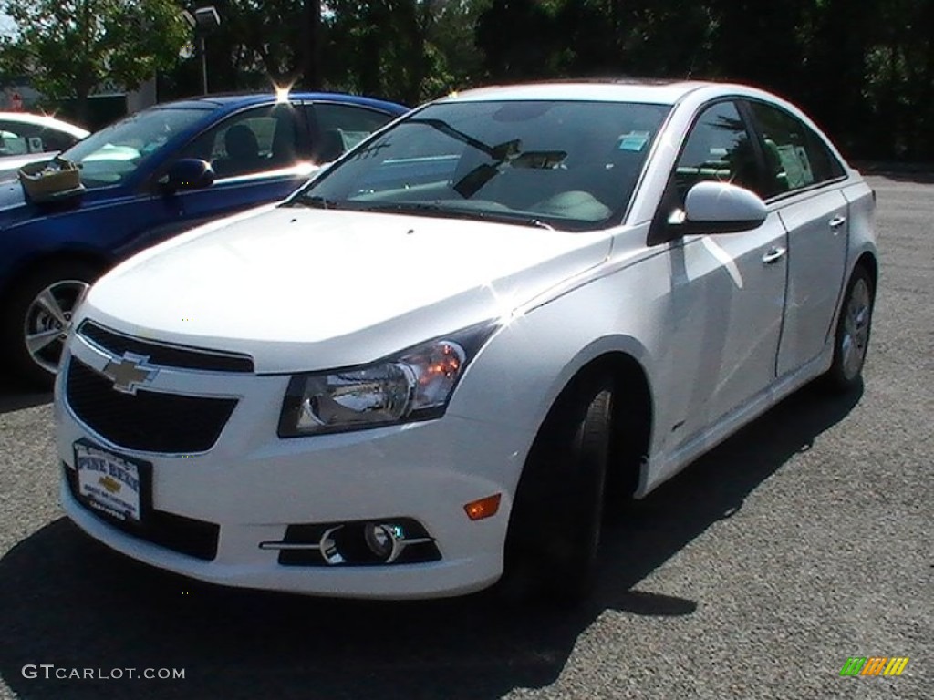 2013 Cruze LTZ/RS - Summit White / Medium Titanium photo #1