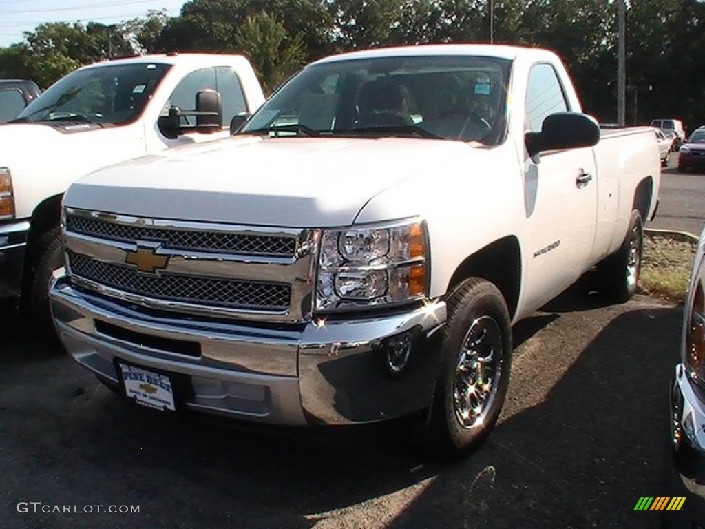 2013 Silverado 1500 LS Regular Cab - Summit White / Dark Titanium photo #1