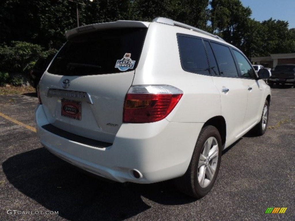 2010 Highlander Limited 4WD - Blizzard White Pearl / Ash photo #6
