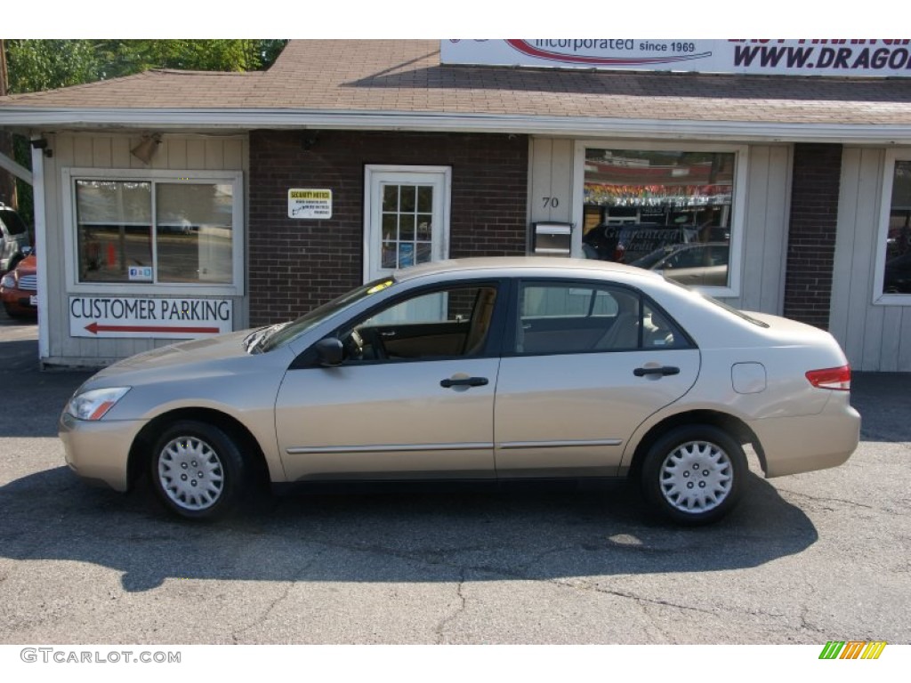 2003 Accord DX Sedan - Desert Mist Metallic / Ivory photo #7