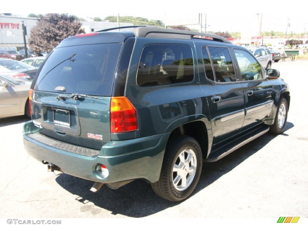 2005 Envoy XL SLT 4x4 - Emerald Jewel Green Metallic / Light Gray photo #4