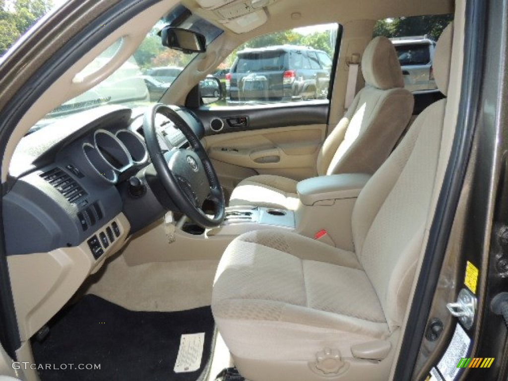 2009 Tacoma V6 SR5 Double Cab 4x4 - Pyrite Brown Mica / Sand Beige photo #25