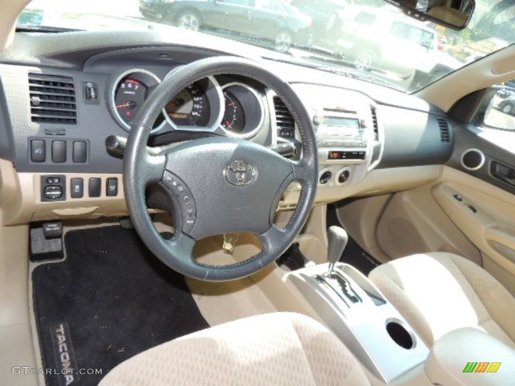 2009 Tacoma V6 SR5 Double Cab 4x4 - Pyrite Brown Mica / Sand Beige photo #26